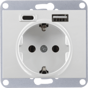PT-17O/USB A+C biały