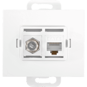 TV/F/F+RJ 45 biały