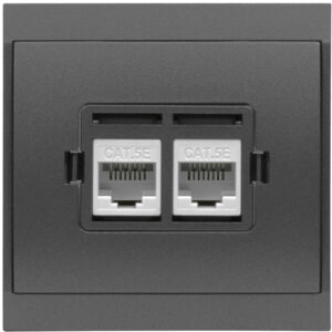 RJ45 - 5CAT/L2 N antracyt