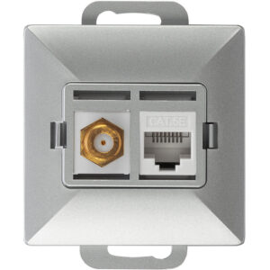 TV/F+RJ45/P srebrny