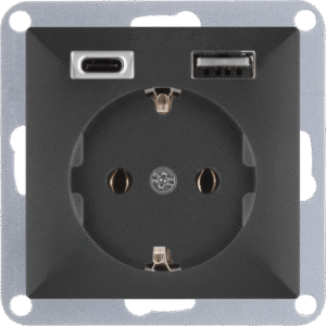 PT-17P/USB A+C antracyt